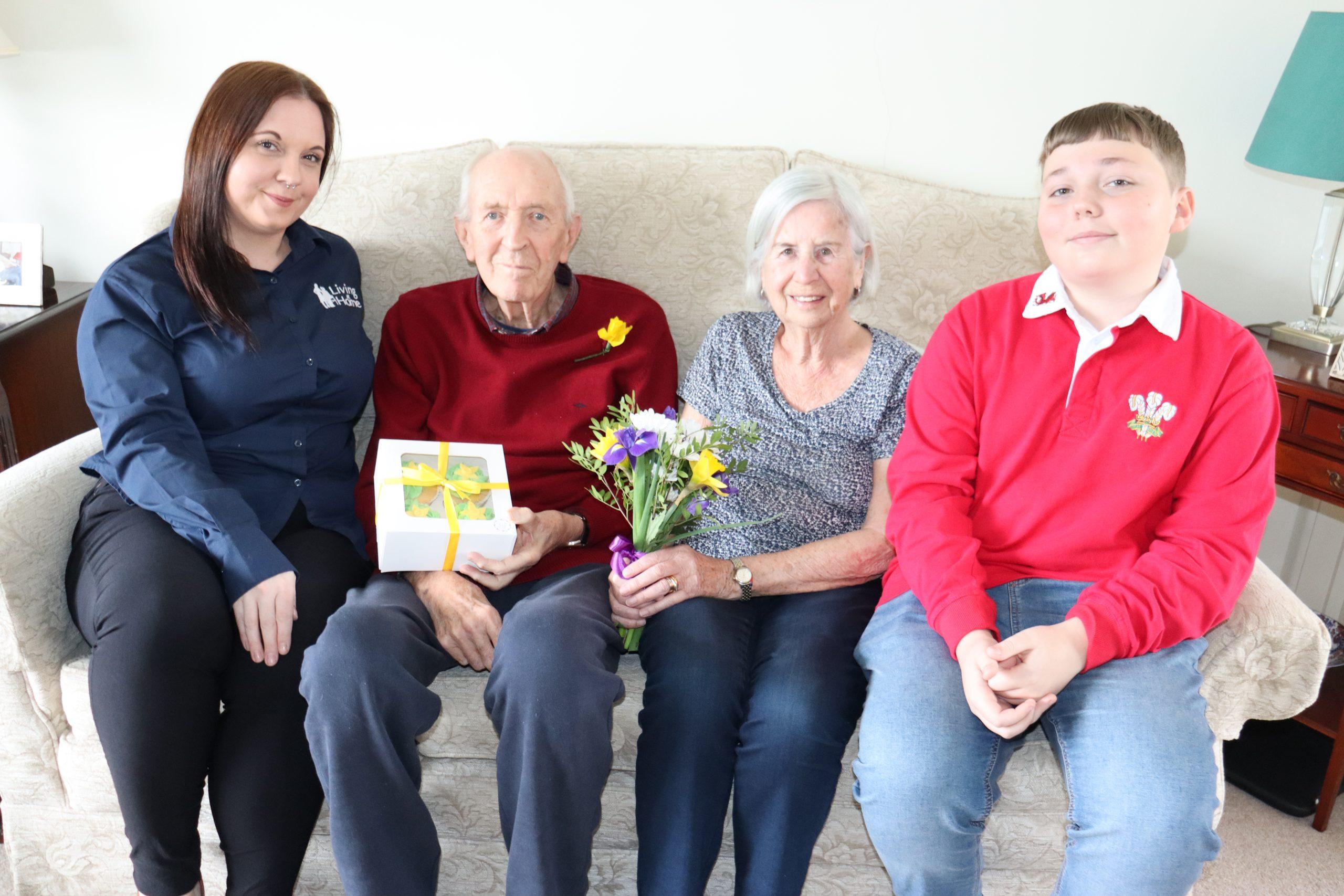 Living at home with clients on St Davids day